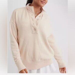 Aerie Women's Cowl Neck Sweater in Cream